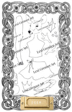 Load image into Gallery viewer, Deer Paper Doll - Polymer Rubber Stamp (4”x6”)