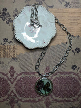 Load image into Gallery viewer, Antique Silver Textured Oval Chain (unsoldered) with Toggle Closure (SILVER) 17&quot;
