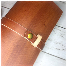 Load image into Gallery viewer, Large Leather Midori - Faux Wood Dye Effect