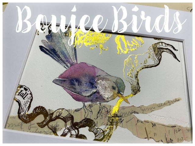Boujee Birds: Watercolor & Mixed Media