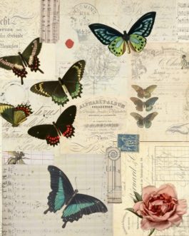 Roycycled Stacked Butterfly Masterboard Decoupage Paper