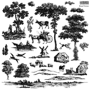 Rural Scenes 12x12 Decor Stamps™