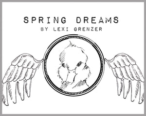 Spring Dreams - Polymer Rubber Stamp (4”x6”)