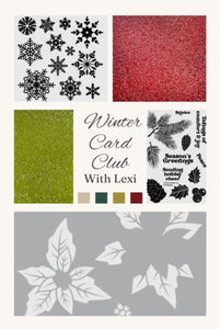 Winter Card Club (Watercolor and Card Making Online Class) with Lexi