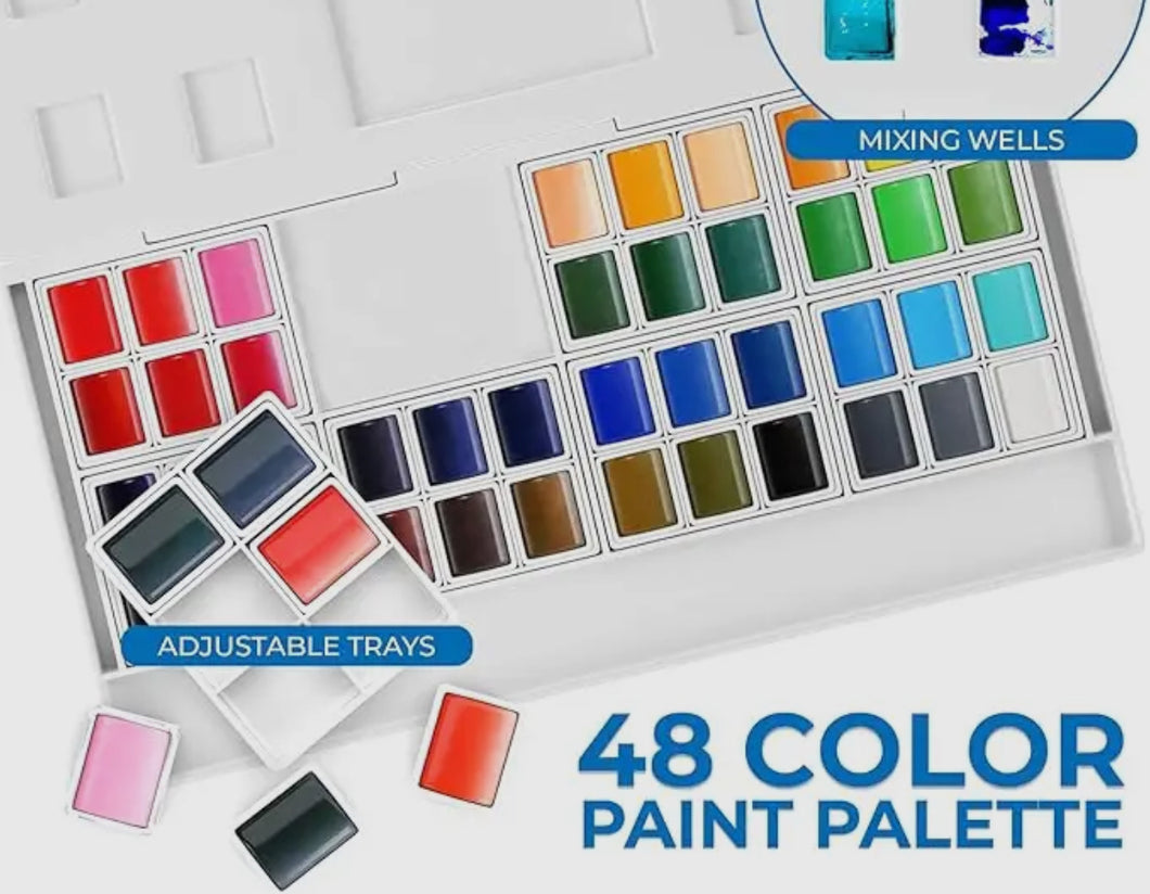 48 Watercolor Paint Set