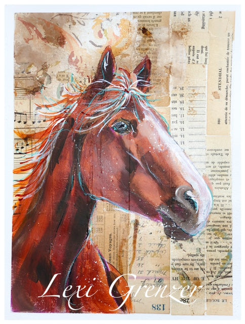 Mixed Media: Horse by Lexi Grenzer