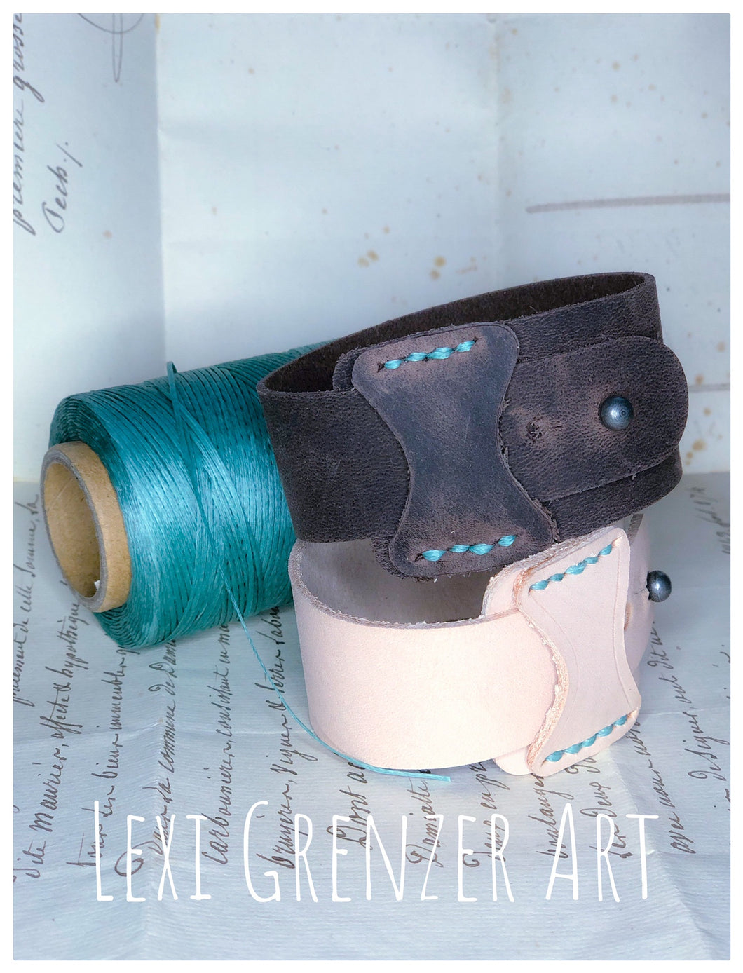 (Instant Download) Leather Stitching 101: Cuff with Lexi
