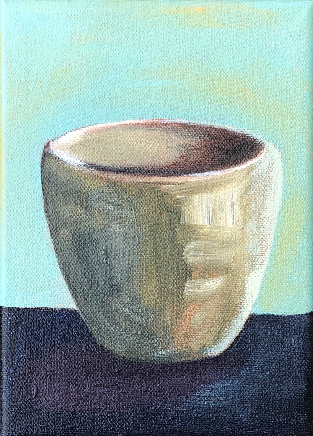Original Acrylic Painting, Still Life Tea Cup, 5
