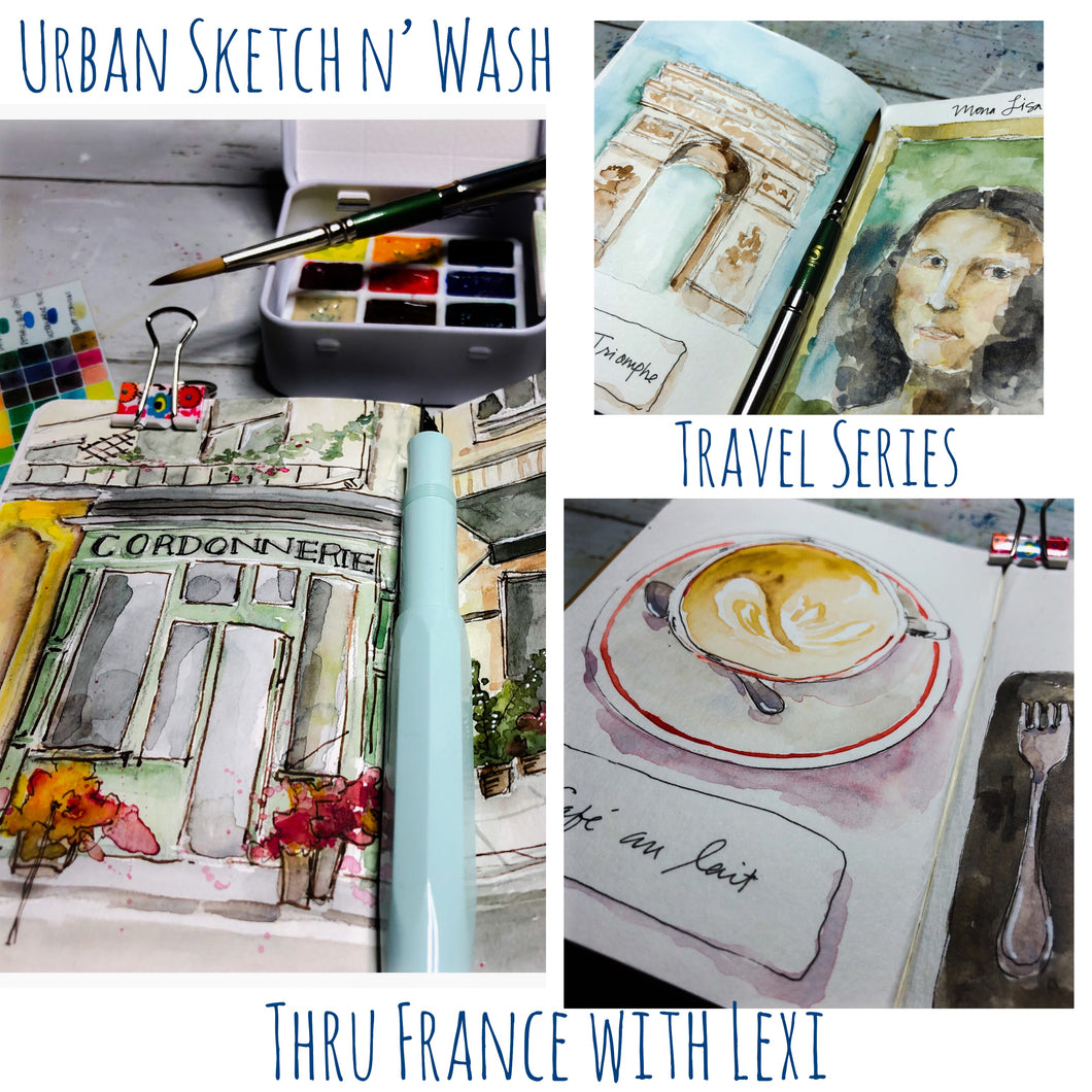 (Instant Download) Urban Sketch n’ Wash: Travel Series - France