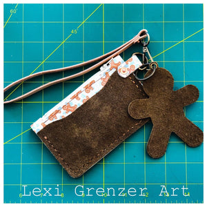 Gingerbread Leather Wallet & Wristlet Combo - MADE TO ORDER